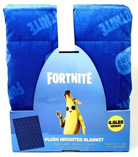 Jfa49-09 Fortnite Inch Nana Blue Plush Weighted Blanket 36in X 48in Jfa49-09 Fortnite Inch Nana Blue Plush Weighted Blanket 36in X 48in