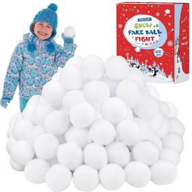 Eh3810-f Fovths 100 Pack Snow Toy Ball For Kids 2 Inch Artificial Fight Set Realist