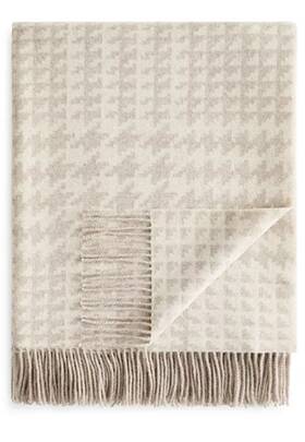 Fraas 768856028363 Houndstooth Wool Throw - 100% Exclusive