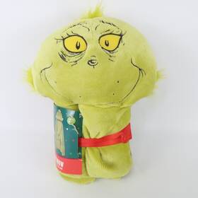 Franco 073558820499 The Grinch Hooded Throw Blanket - Culddly As A Cactus Soft Dr. Suess