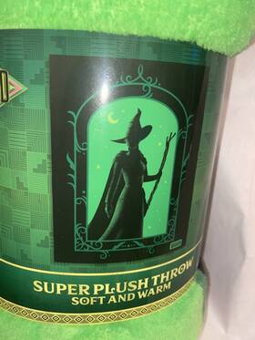Franco 073558886006 Wicked Elphaba Plush Throw 46 Inch X 60