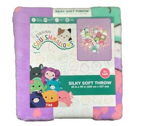 Franco 073558887089 Squishmallow Falling Hearts Silky Soft Throw 40x50 Blanket Sz 3 And Up Nwt