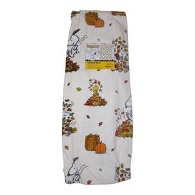 Franco 400288621582 Peanuts Snoopy Soft Plush Throw Blanket 50x70 Inch Fall Leaves Pattern Polyester