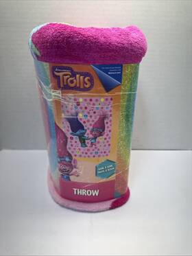 At341j Franco Trolls Band Together Throw 46 Inch X 60