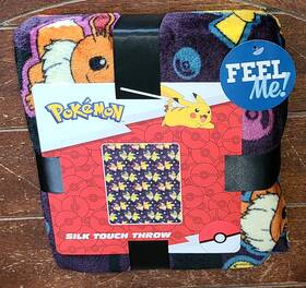 2022750 Franco Manufacturing Pokemon Pikachu And Eevee 40 Inch X 50 Silk Touch Throw #2022750
