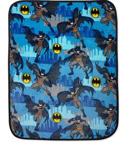 A12184 Franco Manufacturing Co Batman Pillow And Throw Nogginz Set Navy 40 X 50