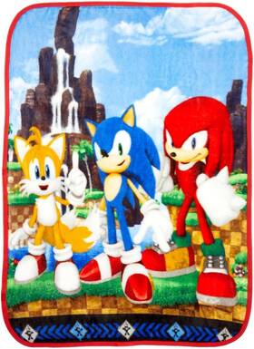 As1378 Franco Manufacturing Company Inc Sonic The Hedgehog Anime Kids Bedding Super Soft Silk Touch Throw 40 In X 50 I