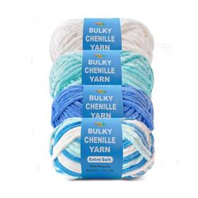 Ffr-ch08 Freeasyfar Velvet Chenille Yarn For Crocheting And Knitting Bulky 93 Yards/100g
