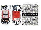 203626 Friends Fleece Throw Blanket Size 45 X 60inch