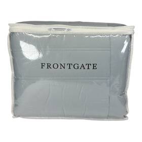 157350 Frontgate New Resort Channeled Washable Down Blanket King Size Blue/ash Cotton