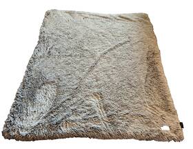 Frye 783048217059 Arctic Luxe Faux Fur Throw Blanket 57 Inch X 72 Reversible Ultra-soft Gray