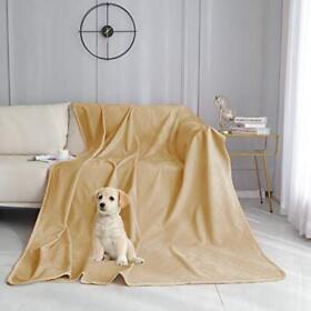 Fuguitex Waterproof Dog Blanket Bed Cover Crystal Velvet Moroccan Fuzzy Cozy