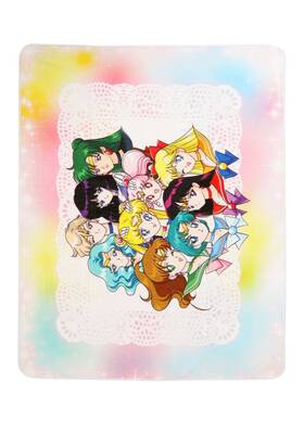 Fun.com 889851343241 Sailor Moon Guardians Anime Throw Blanket Polyester Soft Plush Graphic Of