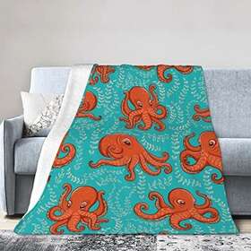 Funacola 742669237877 Octopus Blanket Super Soft Warm Bed Bedding Throw Blankets For Couch Bedroom