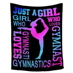 Funbird 423966169898 Gymnastics Blanket Gifts For Girls 60 Inch X80 Gymnast