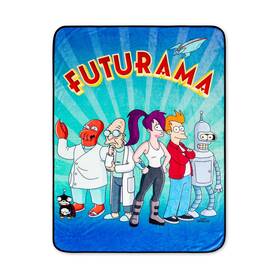 Fut80825q Futurama Planet Express Crew Fleece Throw Blanket 45 X 60 Inches