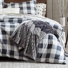 2d22130pgy G.h. Bass & Co. Corduroy Sherpa Fleece Throw Blanket For Couch Sofa Bed Soft Coz