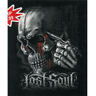 G1138 Ink Tattoo Lost Moto Skull Blanket Queen Korean Style Mink Soul