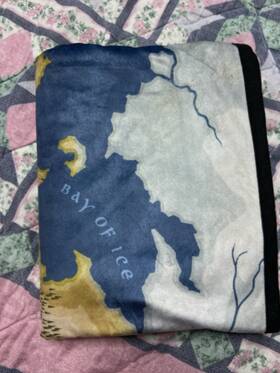 Cusa07408 Game Of Thrones Printed Map Westeros Fleece Throw Blanket
