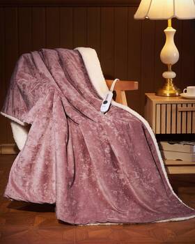 354syjxu-us Garveehome Pink Heated Throw Blanket Electric With 4 Heat Levels And 4h