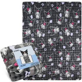 Hk36-2858 Get Trend Hello Kitty Sanrio Waffle Blanket For Girls Teens Women 51 X 59 In Kuromi