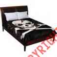 Gfblk5832 Skull Wyndham Queen King House Coverlet Bones Blanket Cross