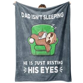 Gtg0543 Giltglimmer Fathers Day Dad Gifts From Daughter Son Wife Is Not Sleeping Sloth Blanket