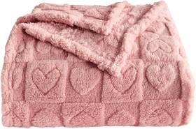 Giokarnna 645569571884 Heart Checkered Throw Blankets For Love Mother Friends Pets 280 Gsm Super Soft