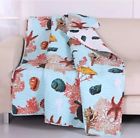 Gl-1603kthr Greenland Home Big Island Quilted Cotton Throw Blanket 636047354754