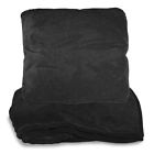 Gm19194 Black Fleece Pillow Blanket 633944009787