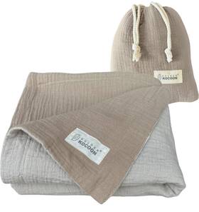 Sdb-5 Golden Kocoon .e-m-f Blanket - Organic Cotton Crepe With Ecomesh Fara-day Silver Liner 31x35in