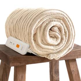 Px-throw-r1 Gotcozy Electric Blanket Heated Throw 50ftftx60ftft Ribbed Faux Fur With 4 Heating Level &