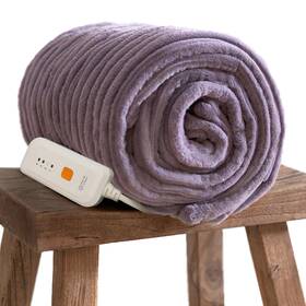 Px-throw-r2 Gotcozy Electric Blanket Heated Throw 50ftftx60ftft- Ribbed Faux Fur With 5 H