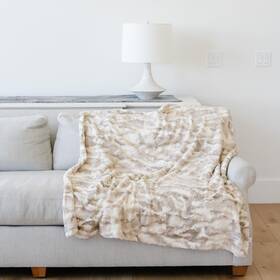 208-soft-throw-blanket-xl Graced Soft Luxuries Throw Blanket Faux Fur Cozy Fluffy Warm Sofa Couch Bed Ivory 50x60 Large