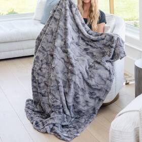Graced Soft Luxuries 811707024707 Large Throw Blanket Super Comfy Warm Elegant Cozy Faux Fur For Home Sof