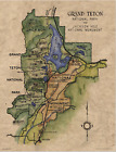 P-471-catal-gr-tex-parent Grand Teton Map Art Blanket For Bed Sofa Couch Chair Winter Travel And Great Gift