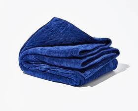 Gravity 810094031299 Micro-fleece Weighted Blanket Single - 48 Inch X 72 20lbs In Navy