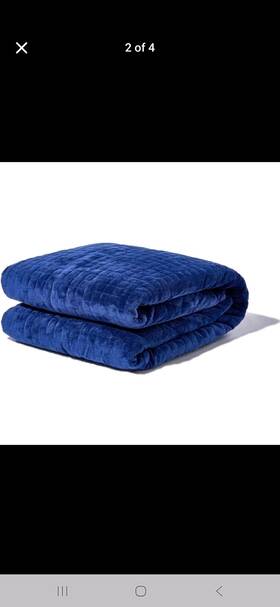 Grvr01-0015 Gravity Blanket Premium Weighted 48 Inch X 72 With Gray Micro-fleece Duvet Cover 15lb