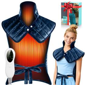 Great Dachong 607607060378 Heating Pad For Back Neck And Shoulders 2.7lb Weighted Electric Graphene-infus