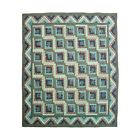 803759 Green Log Id Cabin Quilt