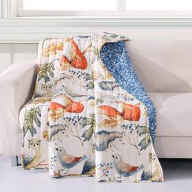 Gl-1806bthr Greenland Home 636047391858 Barefoot Bungalow Willow Lap Comfort Wall Art Throw