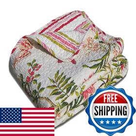 B0056g6282 Greenland Home Fashions Butterflies 100 Cotton Quilted Botanical