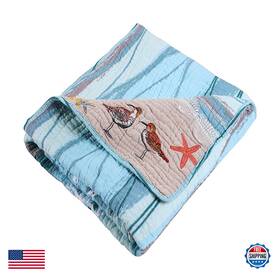 B01bdih1vi Greenland Home Fashions Maui Throw Blanket 50 X 60