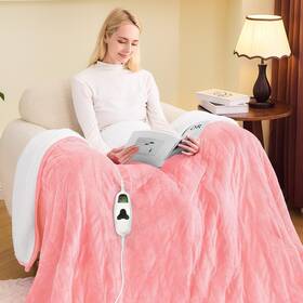 Greenoak 706384351829 Heated Blanket Electric Full 72 Inch X84 Heating With 10 Heat Levels 1/2