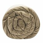 Grey-20lb Blanquil New Quilted Weighted Blanket Taupe Lb Personal Compression Therapy