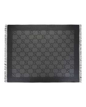 370193-krg00-1472-00072-ns Gucci Mens Gg Pattern Throw Blanket