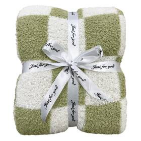 Gy 223295275854 Ultra Soft Checkered Blanket Cozy Buffalo Check Throw Fluffy Knitted Reversib