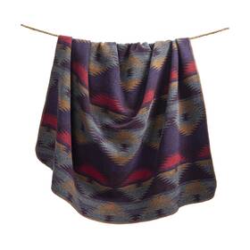 Tr1935-kg-oc H Hiend Accents Paseo Road By Gila Wool Blend Western Throw Blanket 110x96 Inc