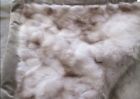 H209699 Dennis Basso Platinum Luxe Faux Fur Throw Velvet Back Artic