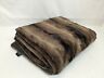 H216898 Dennis Basso Faux Fur Oversized Throw Anniversary Dark Brown Mink